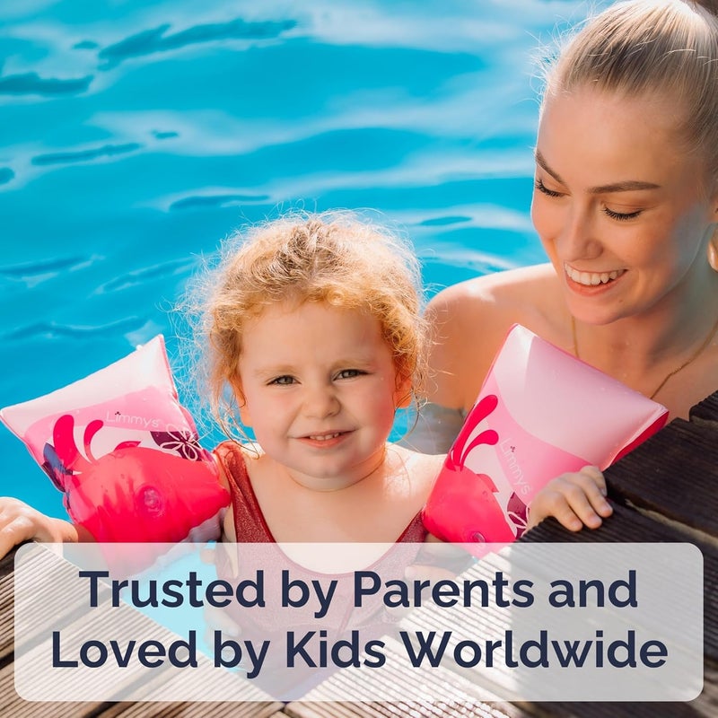 Limmys Premium Kids Floaties – Safe & Comfortable Arm Floaties for Toddlers and Children Ages 1 to 6 – Soft Water Wings and Durable Swim Floaties for Boys & Girls - Image 3